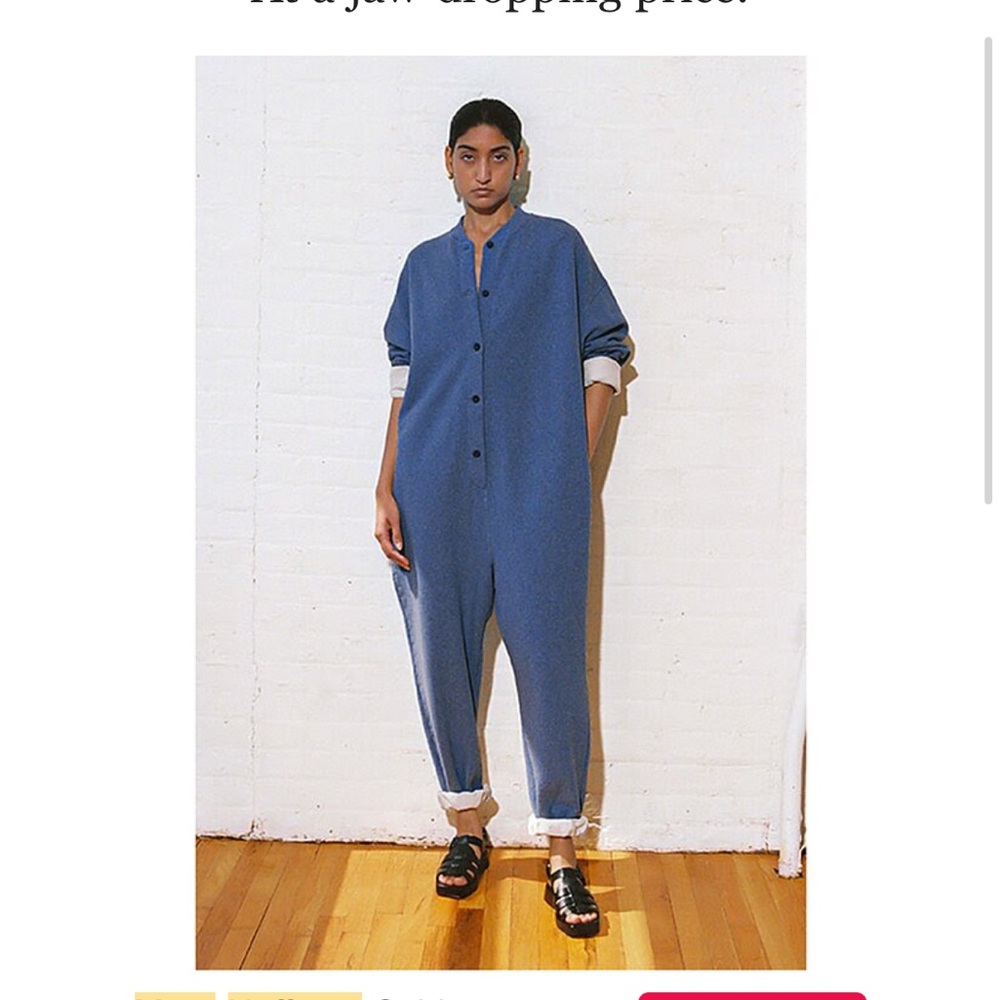 Mara Hoffman Sabina Blue Jumpsuit